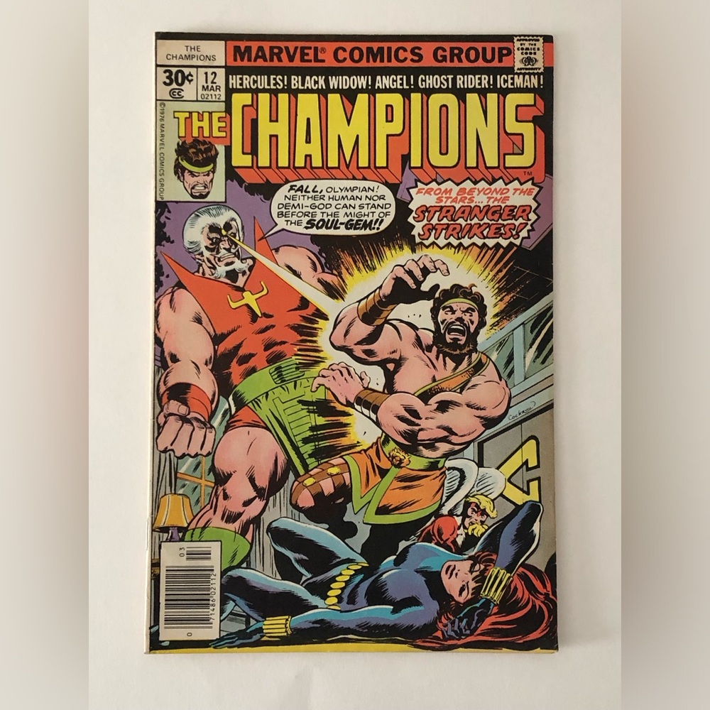 VINTAGE MARVEL COMIC GROUPS THE CHAMPIONS VOLUME 1, NO. 12 , MARCH 1977